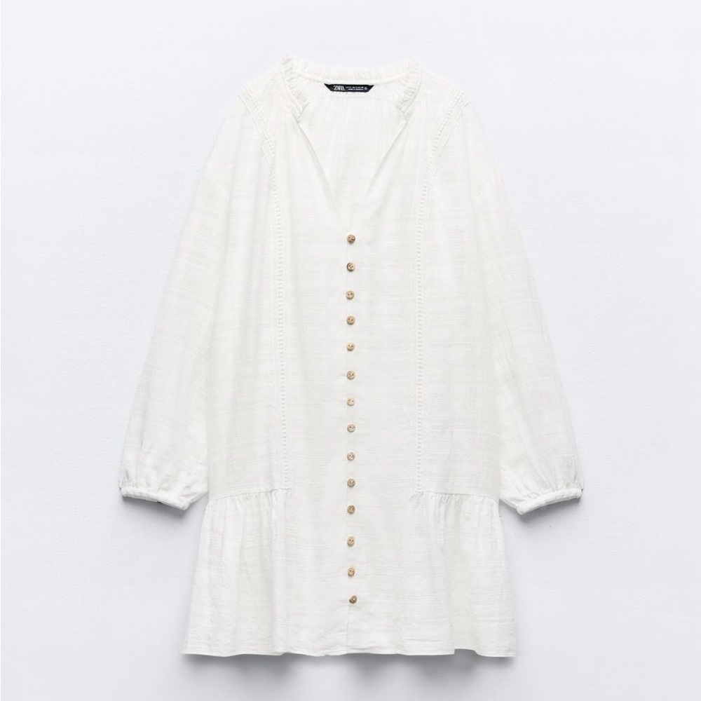 Zara Lace Trim Mini Dress